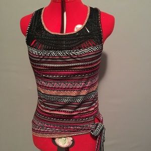 Speechless dressy tribal tank